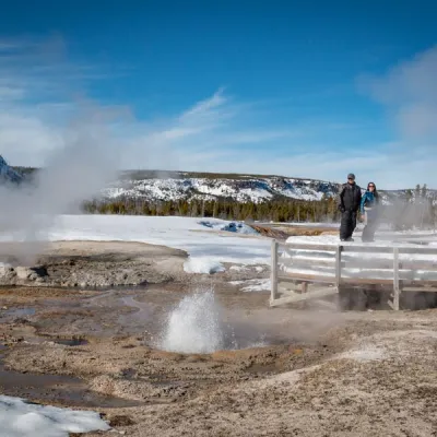 smoke coming out of the water