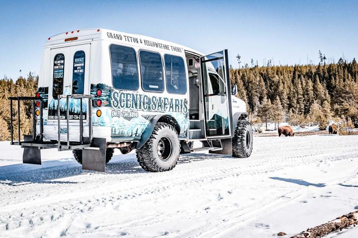 a large truck covered in snow