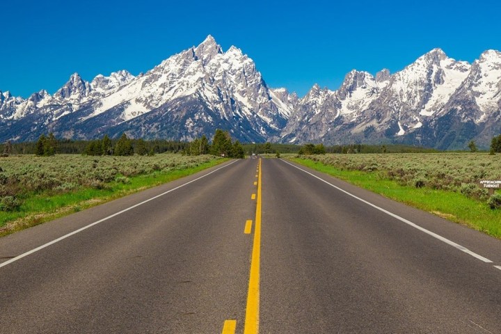 a narrow road with trees on the side of a mountain