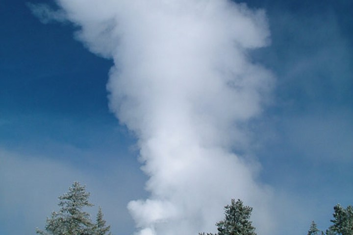 a lot of smoke around it